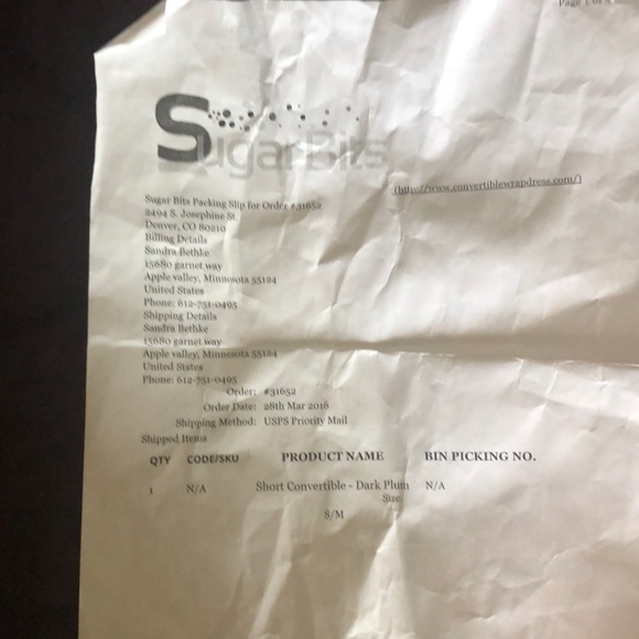 Convertible dress wrap style. - Picture 2 of 6